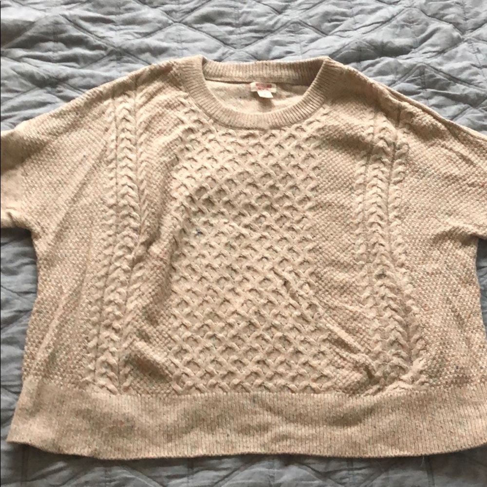 Light Brown Cable knit Sweater